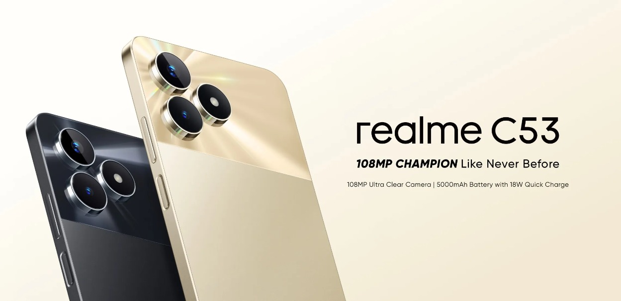 New Realme C53 phone specifications 2024 and its price in Egypt and Saudi Arabia