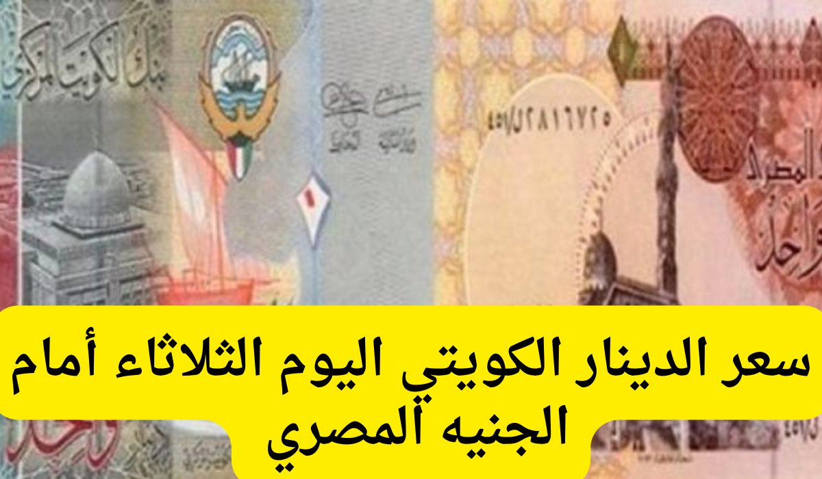 سعر الدينار الكويتي مقابل الجنيه المصري اليوم 